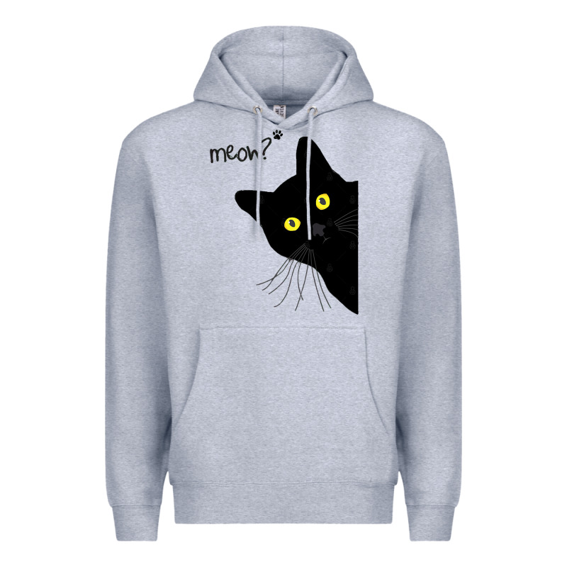 Black Cat Day Halloween Black Cat Meow Premium Hoodie by tuanDangUi | Teevron