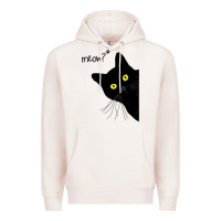 Pale Pink black cat day halloween black cat meow Premium Hoodie - tuanDangUi
