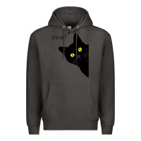 Smoke black cat day halloween black cat meow Premium Hoodie - tuanDangUi