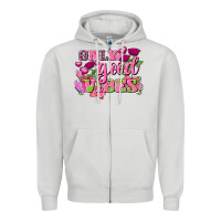 Dove Grey Valentine's Day Only Good Vibes Zipper Hoodie - FaDigitalArtStudio