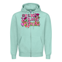 Seafoam Valentine's Day Only Good Vibes Zipper Hoodie - FaDigitalArtStudio