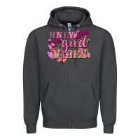 Smoke Valentine's Day Only Good Vibes Zipper Hoodie - FaDigitalArtStudio