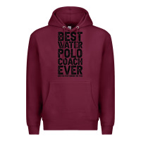 Burgundy Best Coach Ever And Bought Me This Water Polo Coac Premium Hoodie - tuanDangUi