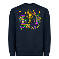 Navy mardi gras craw fish olivia Heavyweight Sweatshirt - OliviaCreatesArt
