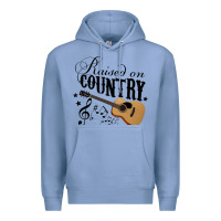 Colony Blue Raised On Country Country Life Country Music Lover Premium Hoodie - tuanDangUi