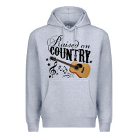Heather Grey Raised On Country Country Life Country Music Lover Premium Hoodie - tuanDangUi