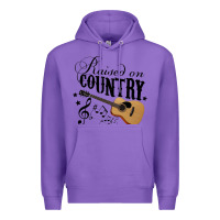 Purple Raised On Country Country Life Country Music Lover Premium Hoodie - tuanDangUi