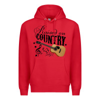Red Raised On Country Country Life Country Music Lover Premium Hoodie - tuanDangUi