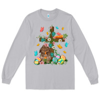 Moon Dust Western Rabbit with Cross Easter Day Long Sleeve Tee - HowdyJamesFarm