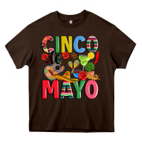 Chocolate Brown cinco de mayo Heavy Core Tee - JahusDesignShop