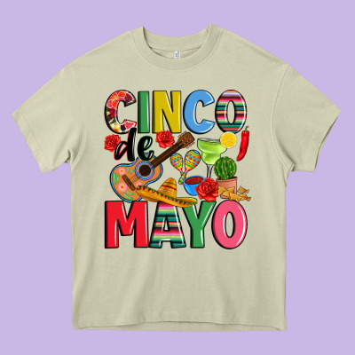 Cinco De Mayo Heavy Core Tee Designed By Jahusdesignshop