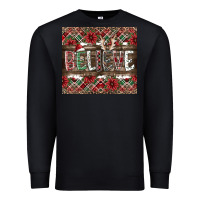 Black Believe Premium Sweatshirt - CowhideDigitalArt