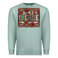 Seafoam Believe Premium Sweatshirt - CowhideDigitalArt