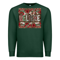 Sports Green Believe Premium Sweatshirt - CowhideDigitalArt