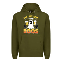 Army Green i'm just here for the boos halloween costume gift Premium Hoodie - tuanDangUi