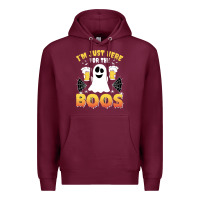 Burgundy i'm just here for the boos halloween costume gift Premium Hoodie - tuanDangUi
