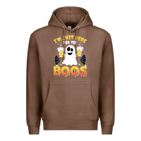 Chestnut i'm just here for the boos halloween costume gift Premium Hoodie - tuanDangUi
