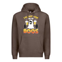 Coffee i'm just here for the boos halloween costume gift Premium Hoodie - tuanDangUi