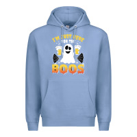 Colony Blue i'm just here for the boos halloween costume gift Premium Hoodie - tuanDangUi