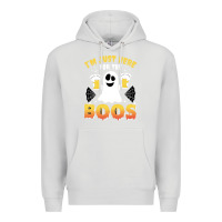 Dove Grey i'm just here for the boos halloween costume gift Premium Hoodie - tuanDangUi