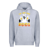 Heather Grey i'm just here for the boos halloween costume gift Premium Hoodie - tuanDangUi
