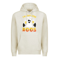 Oatmeal Heather i'm just here for the boos halloween costume gift Premium Hoodie - tuanDangUi