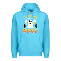 Ocean Blue i'm just here for the boos halloween costume gift Premium Hoodie - tuanDangUi