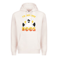 Pale Pink i'm just here for the boos halloween costume gift Premium Hoodie - tuanDangUi
