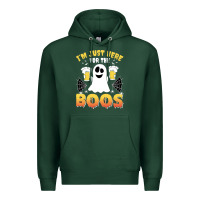 Sports Green i'm just here for the boos halloween costume gift Premium Hoodie - tuanDangUi