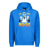True Royal i'm just here for the boos halloween costume gift Premium Hoodie - tuanDangUi