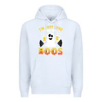 White i'm just here for the boos halloween costume gift Premium Hoodie - tuanDangUi