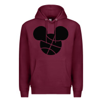 Burgundy basketball soft cotton Premium Hoodie - tuanDangUi