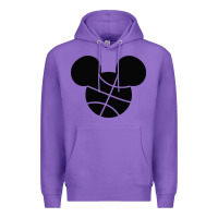Purple basketball soft cotton Premium Hoodie - tuanDangUi
