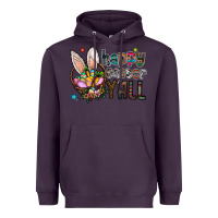 Plum happy easter y all Heavyweight Hoodie - CowhideDigitalArt