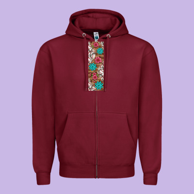 Baseball Pen Wraps Zipper Hoodie Designed By Bundleandbundleshop
