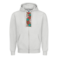 Dove Grey baseball pen wraps Zipper Hoodie - BundleAndBundleShop