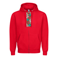 Red baseball pen wraps Zipper Hoodie - BundleAndBundleShop