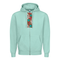 Seafoam baseball pen wraps Zipper Hoodie - BundleAndBundleShop