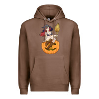 Chestnut sexy witch halloween costume blackcraft pumpkin wi Premium Hoodie - tuanDangUi