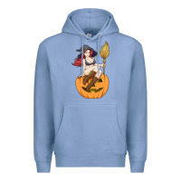 Colony Blue sexy witch halloween costume blackcraft pumpkin wi Premium Hoodie - tuanDangUi