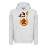Dove Grey sexy witch halloween costume blackcraft pumpkin wi Premium Hoodie - tuanDangUi