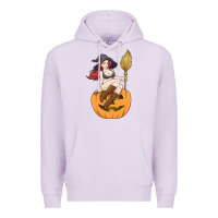 Lilac sexy witch halloween costume blackcraft pumpkin wi Premium Hoodie - tuanDangUi