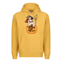 Mustard sexy witch halloween costume blackcraft pumpkin wi Premium Hoodie - tuanDangUi