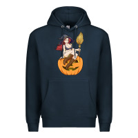 Navy sexy witch halloween costume blackcraft pumpkin wi Premium Hoodie - tuanDangUi