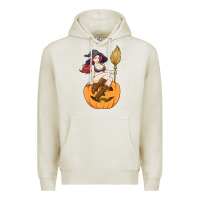 Oatmeal Heather sexy witch halloween costume blackcraft pumpkin wi Premium Hoodie - tuanDangUi
