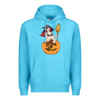 Ocean Blue sexy witch halloween costume blackcraft pumpkin wi Premium Hoodie - tuanDangUi