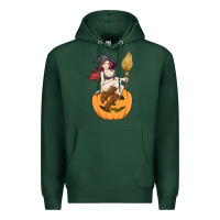 Sports Green sexy witch halloween costume blackcraft pumpkin wi Premium Hoodie - tuanDangUi