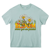 Arona bloom where you are planted Heavy Core Tee - NancyCooperArtShop