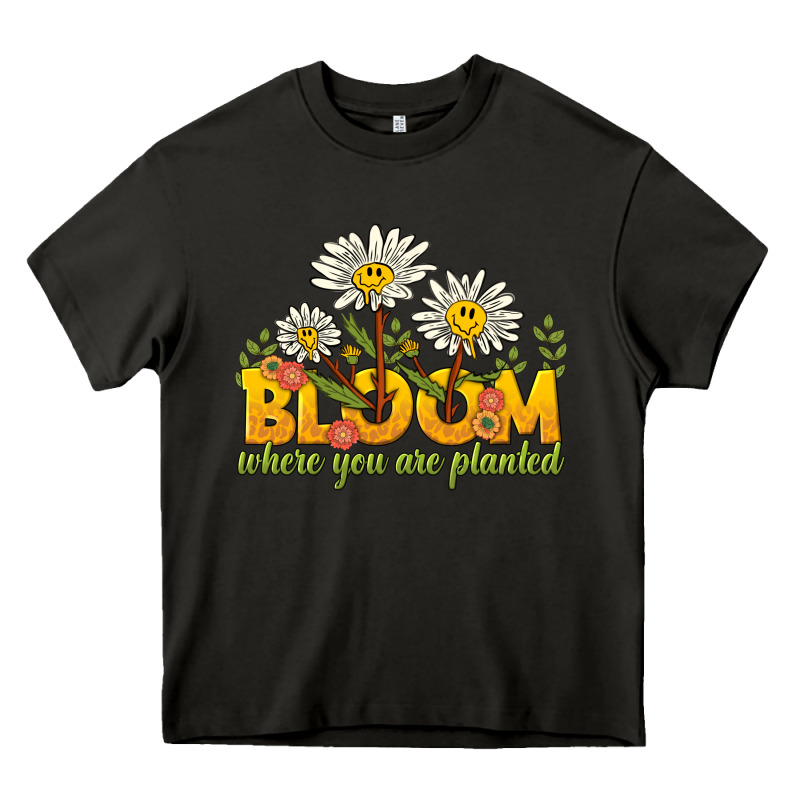 Bloom Where You Are Planted Heavy Core Tee by NancyCooperArtShop | Teevron