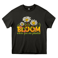Asphalt bloom where you are planted Heavy Core Tee - NancyCooperArtShop